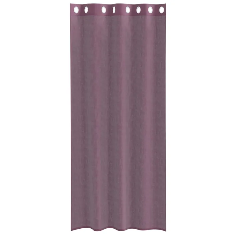 Voile užuolaidos su įvorėmis, 2vnt., violetinės sp., 140x245cm