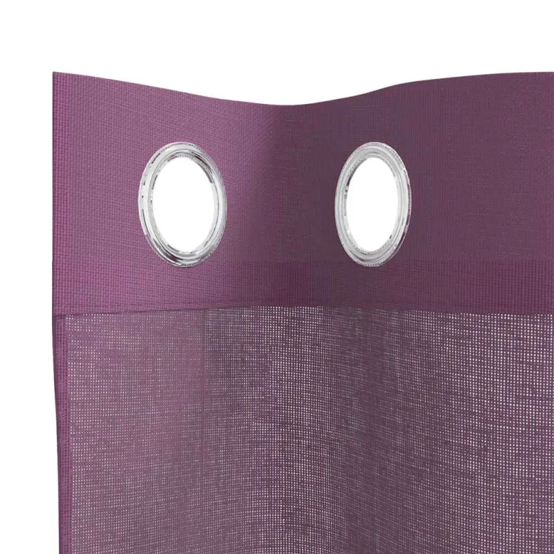 Voile užuolaidos su įvorėmis, 2vnt., violetinės sp., 140x245cm