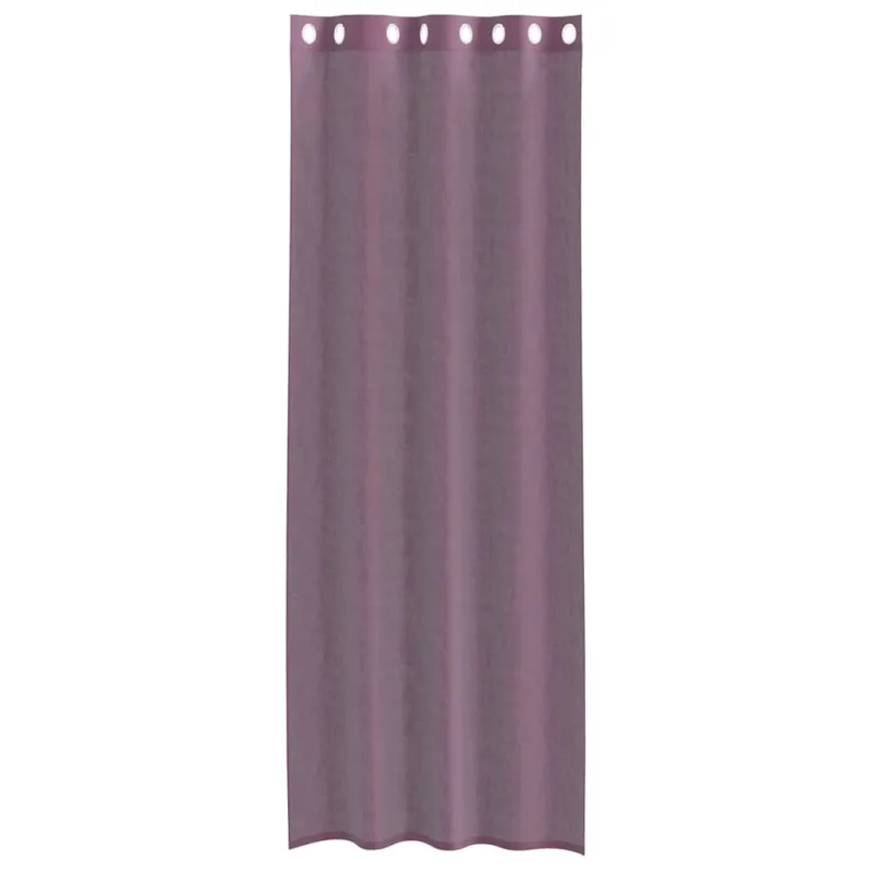 Voile užuolaidos su įvorėmis, 2vnt., violetinės sp., 140x260cm
