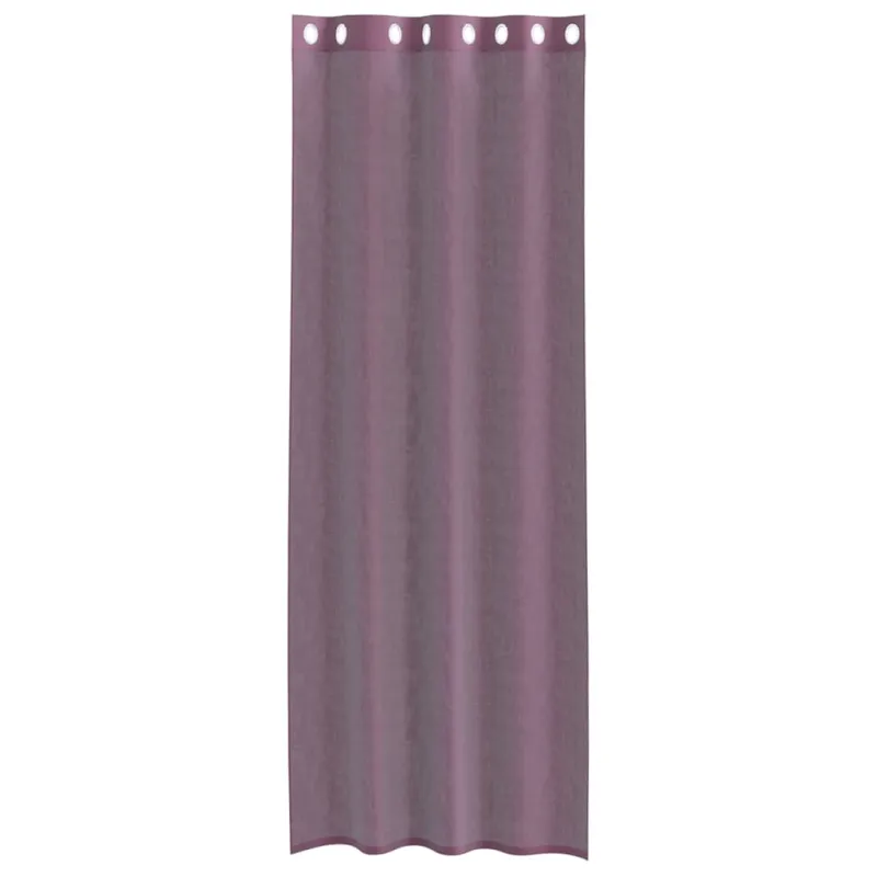 Voile užuolaidos su įvorėmis, 2vnt., violetinės sp., 140x300cm