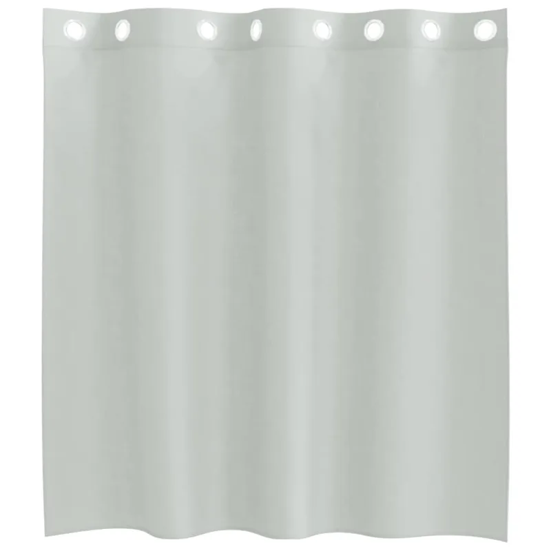 Voile užuolaidos su įvorėmis, 2vnt., šviesiai pilkas, 140x140cm