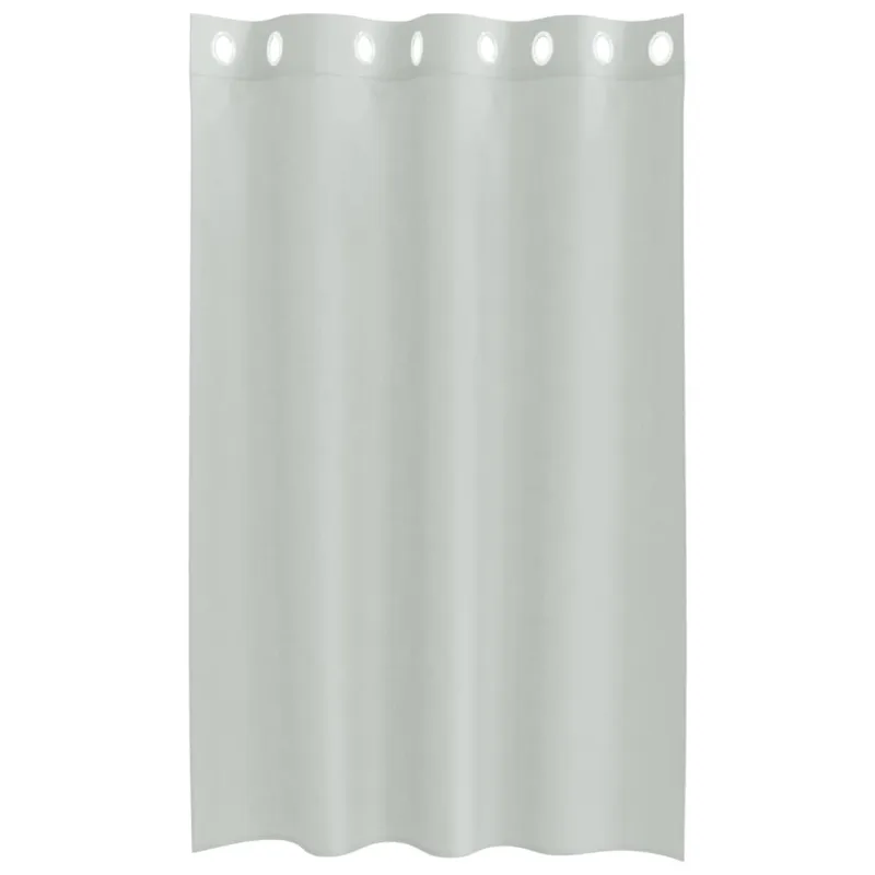Voile užuolaidos su įvorėmis, 2vnt., šviesiai pilkas, 140x175cm