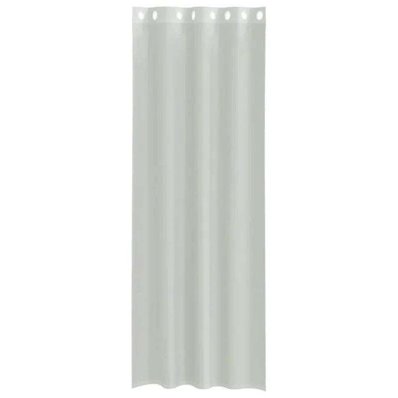 Voile užuolaidos su įvorėmis, 2vnt., šviesiai pilkas, 140x260cm