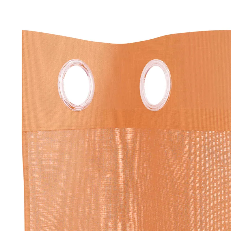 Voile užuolaidos su įvorėmis, 2vnt., terakota spalvos