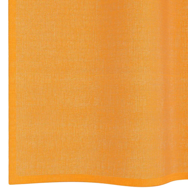 Voile užuolaidos su kilpomis, 2vnt., oranžinis, 140x245cm
