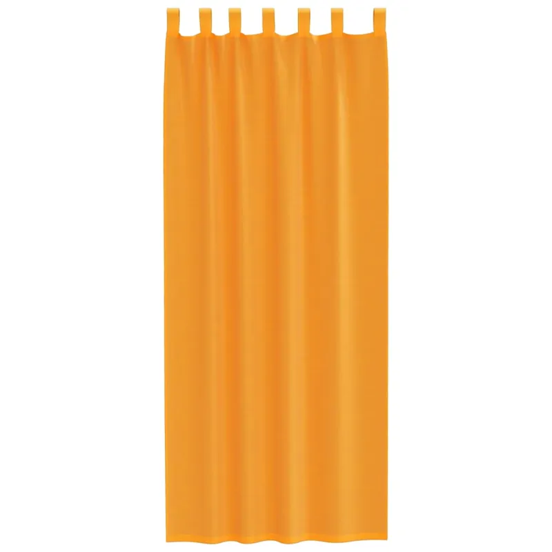 Voile užuolaidos su kilpomis, 2vnt., oranžinis, 140x260cm