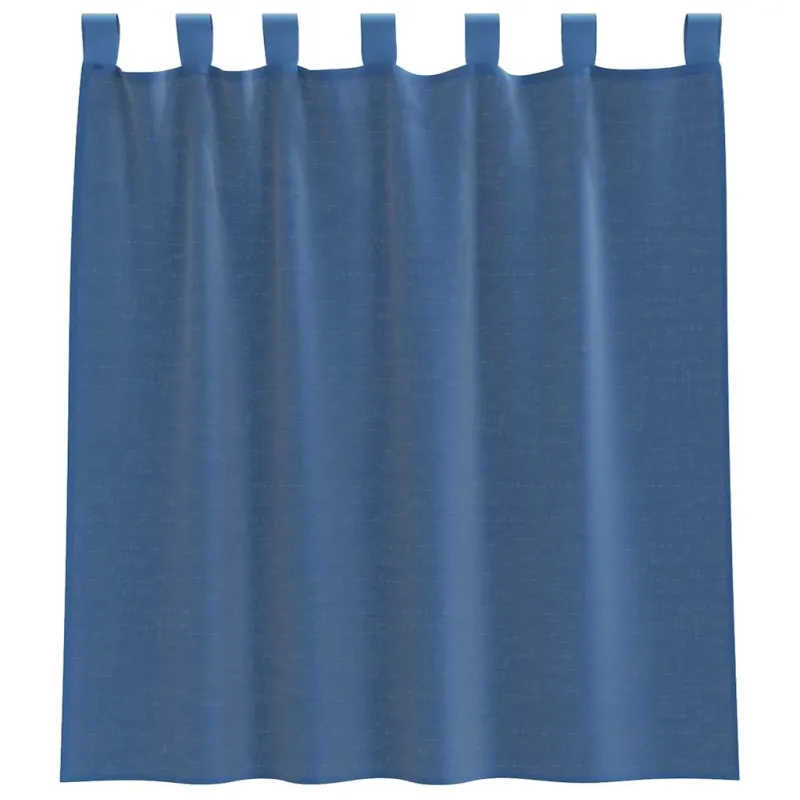 Voile užuolaidos su kilpomis, 2vnt., šviesiai pilkas, 140x260cm