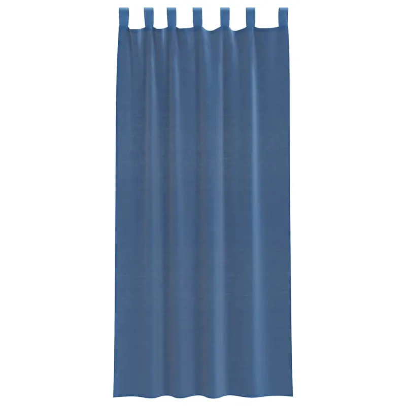 Voile užuolaidos su kilpomis, 2vnt., karališka mėlyna 140x245cm