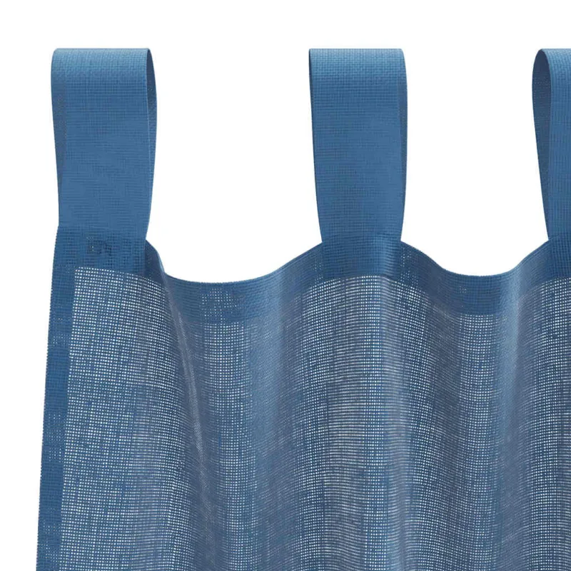 Voile užuolaidos su kilpomis, 2vnt., karališka mėlyna 140x245cm