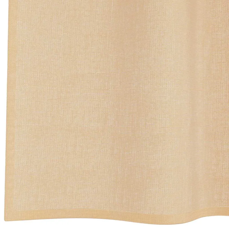 Voile užuolaidos su kilpomis, 2vnt., smėlio spalvos, 140x225cm