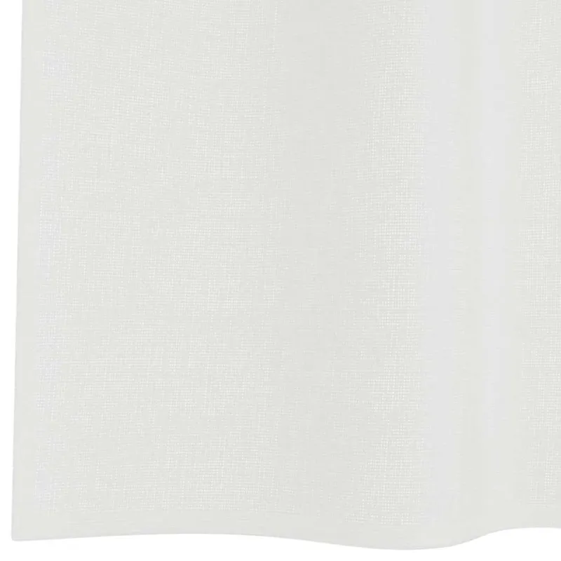 Voile užuolaidos su kilpomis, 2vnt., baltos spalvos, 140x140cm