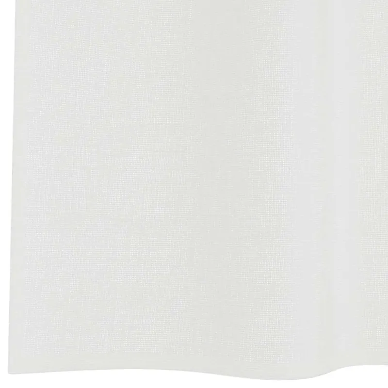 Voile užuolaidos su kilpomis, 2vnt., baltos spalvos, 140x245cm