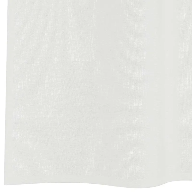 Voile užuolaidos su kilpomis, 2vnt., baltos spalvos, 140x260cm
