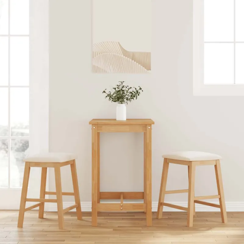 baro kėdės su pagalvėlėmis 2 vnt Medžio masyvo guma