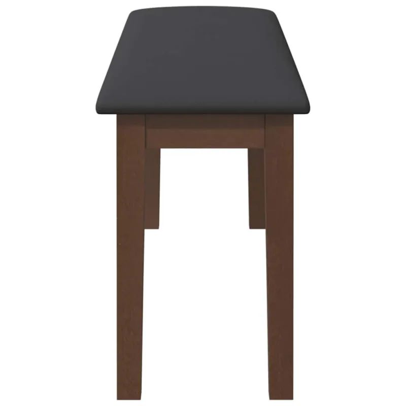 Suoliukas 110 cm Ruda medžio masyvo guma