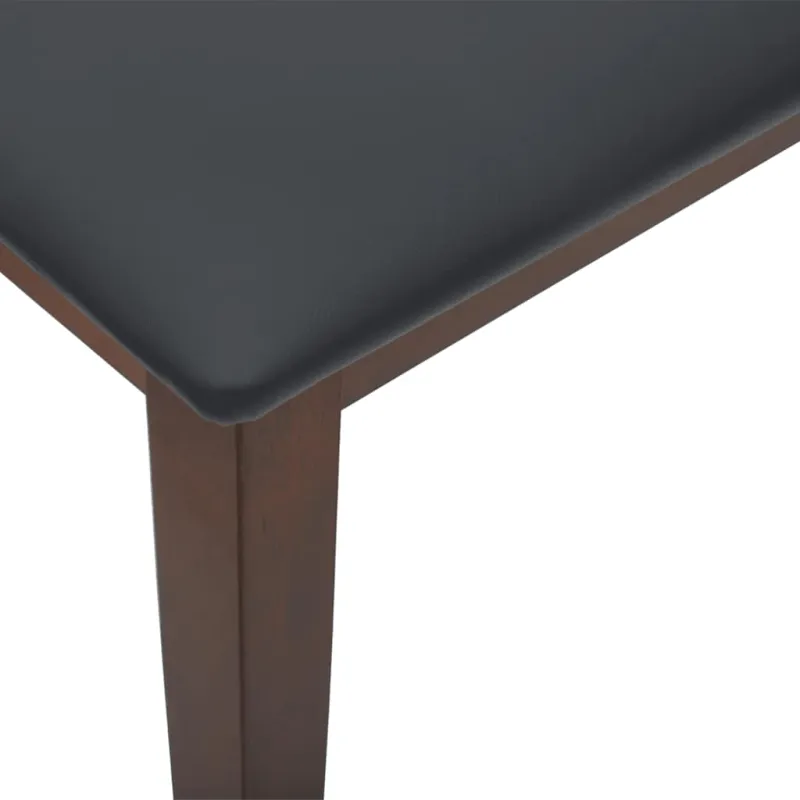 Suoliukas 110 cm Ruda medžio masyvo guma