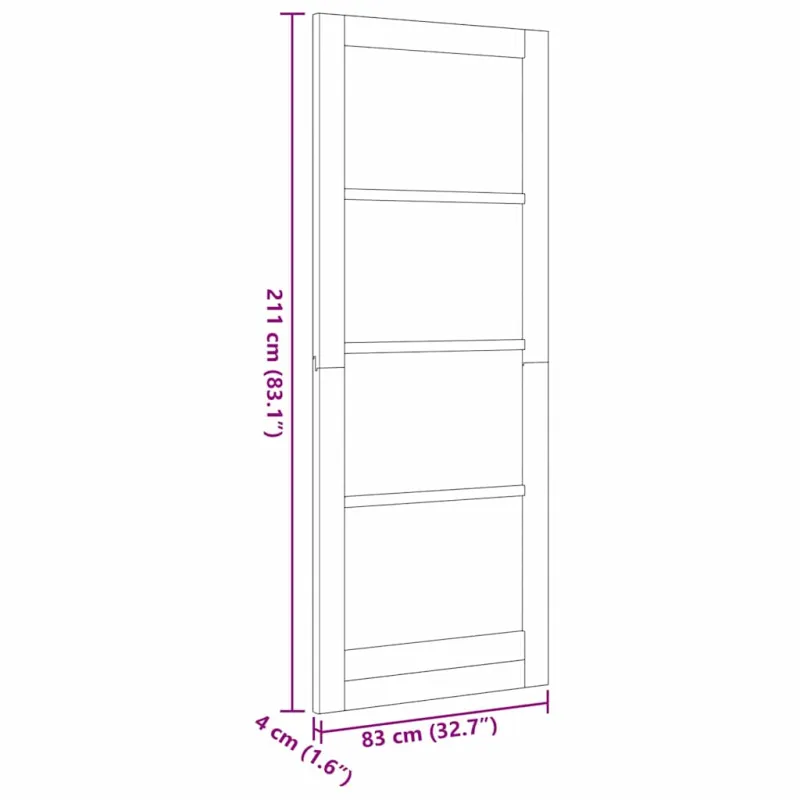 Vidaus durys ORKDAL Balta pirminė 83 x 211 cm