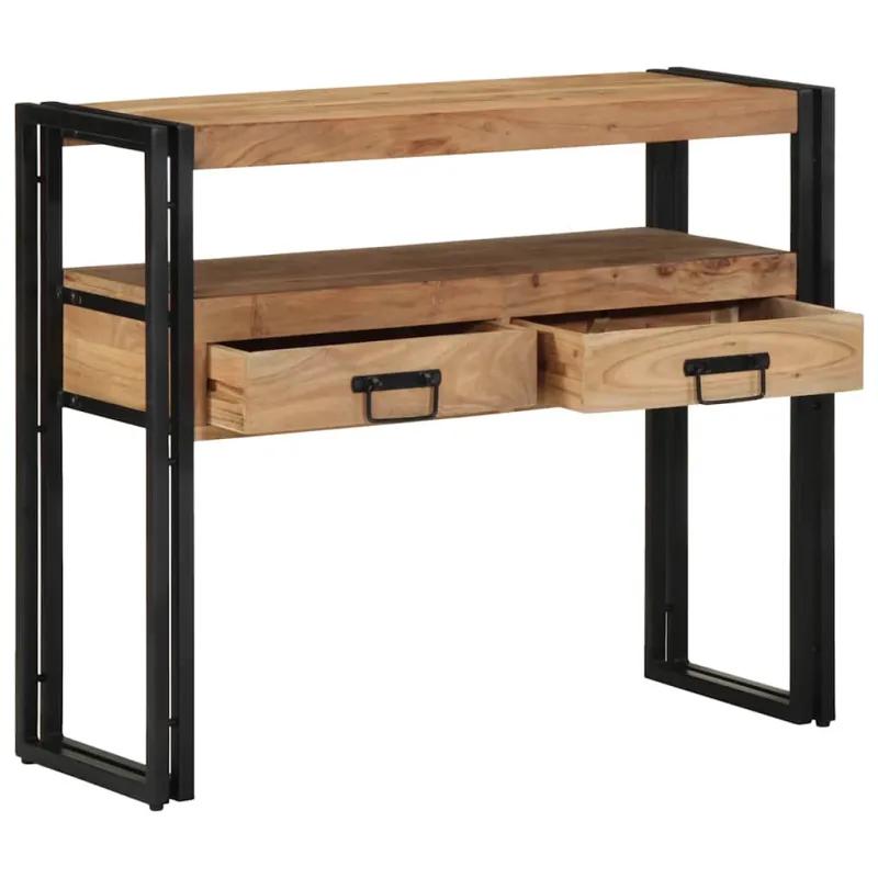 Konsolinis stalas Ruda 90 x 33 x 75 cm Kietos akacijos mediena
