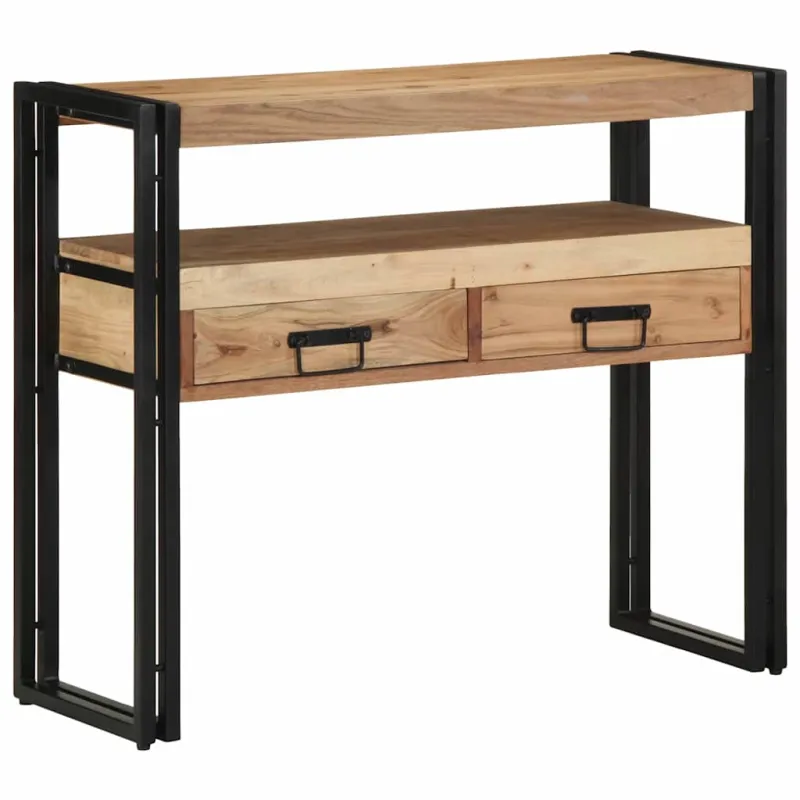 Konsolinis stalas Ruda 90 x 33 x 75 cm Kietos akacijos mediena