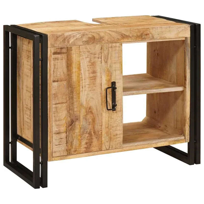 Praustuvo spintelė Ruda 71 x 33 x 58 cm Kietas mango medis
