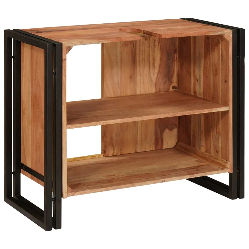 Praustuvo spintelė Ruda 71 x 33 x 58 cm Kietos akacijos mediena
