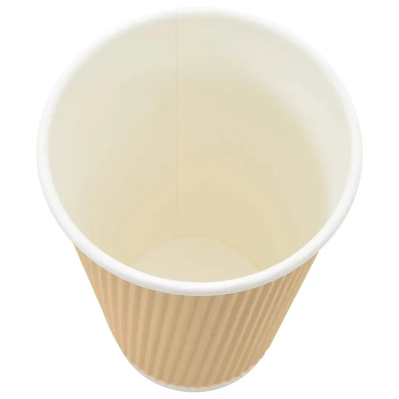 Popieriniai kavos puodeliai, 500vnt., 16oz, 400ml, ruda
