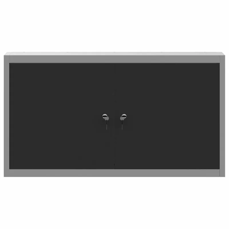 Įrankių spinta su lentyna Juoda ir pilka 100 x 20 x 55 cm
