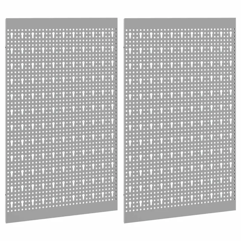 Įrankių sienelė 2 pcs Pilka 100 x 1 x 80 cm