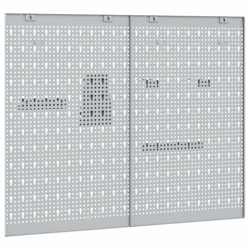 Įrankių sienelė 2 pcs Pilka 100 x 1 x 80 cm