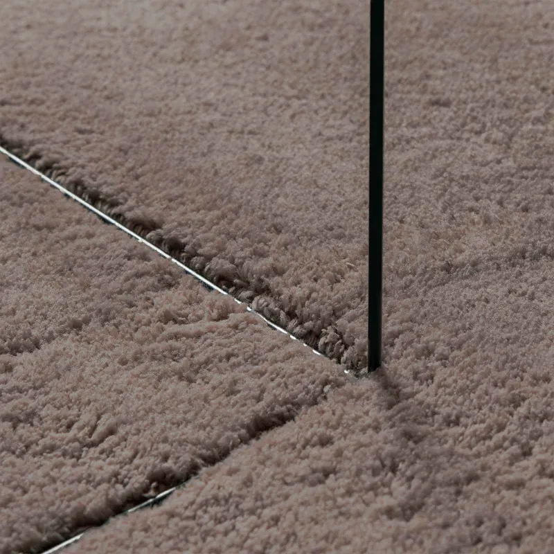 Zoninės kiliminės dangos HUARTE Smėlio 140 x 200 cm Poliesteris