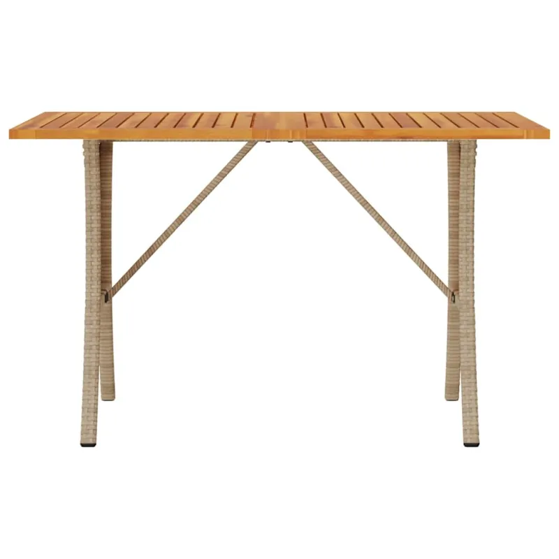 Trivietė sodo sofa su staliuku ir pagalvėlėmis, smėlio spalvos