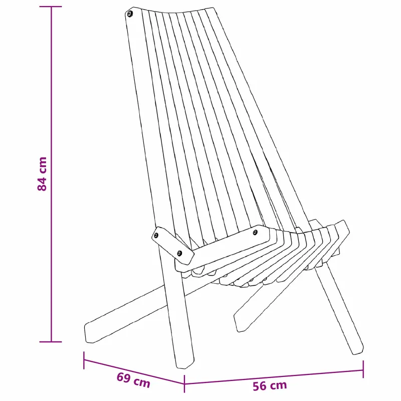 Kėdė 2 pcs Ruda 69 x 56 x 84 cm Kietos akacijos mediena
