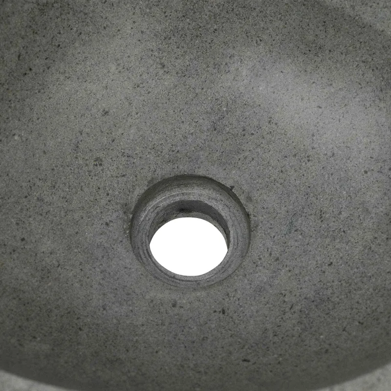 Upių akmens baseinas Šviesiai pilka 45 x 35 x 15 cm Upės Akmuo