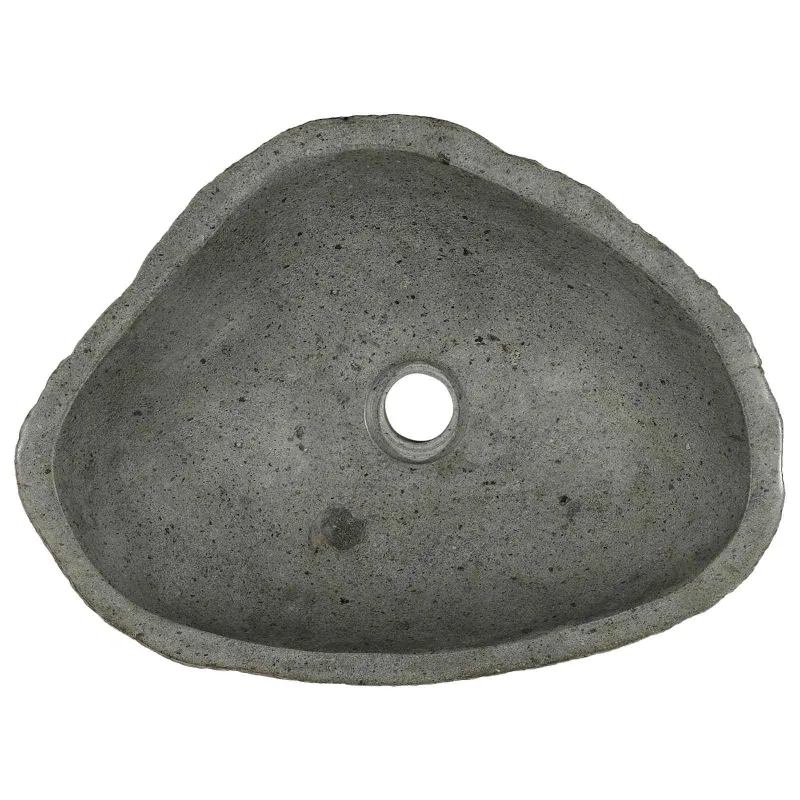 Upių akmens baseinas Šviesiai pilka 52 x 40 x 15 cm Upės Akmuo