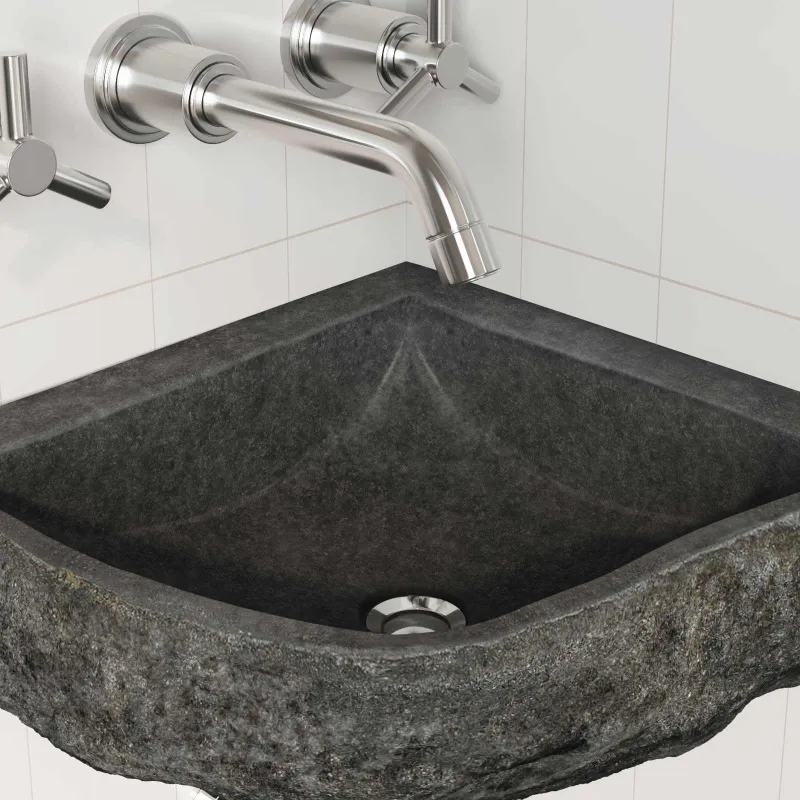 Kriauklė Pilka (30-37) x (30-37) x 12 cm Upės Akmuo