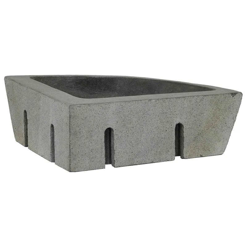 Kriauklė Pilka (38-45) x (38-45) x 12 cm Upės Akmuo