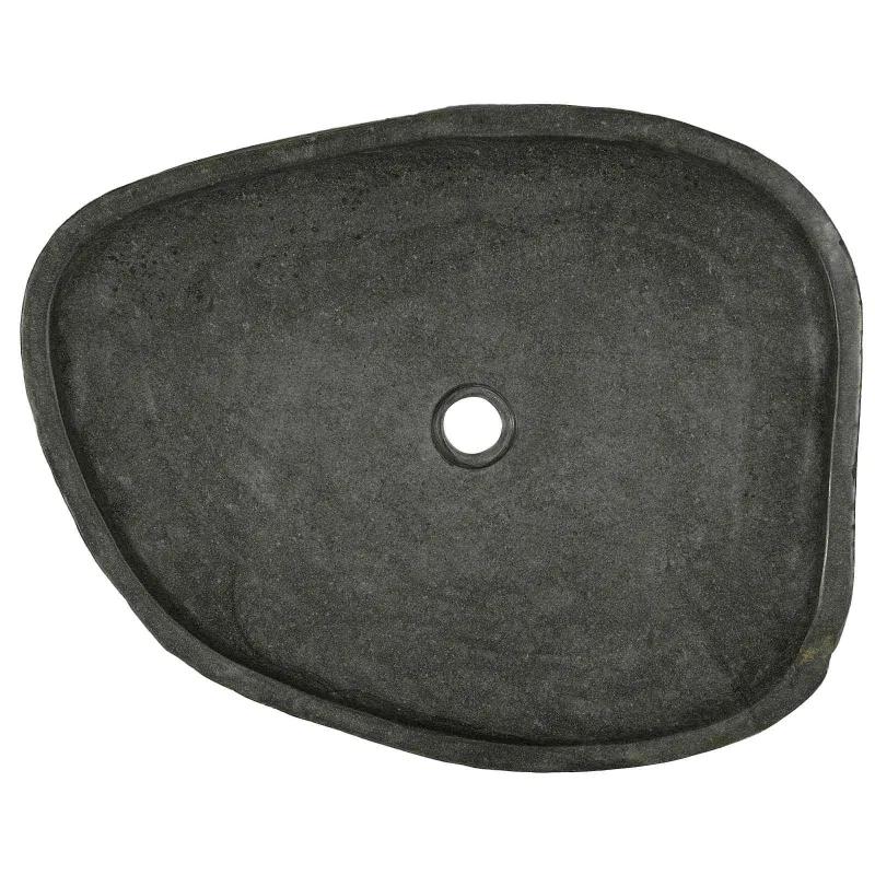 Plaunamoji kriauklė Pilka 65 x 50 x 6 cm Upės Akmuo
