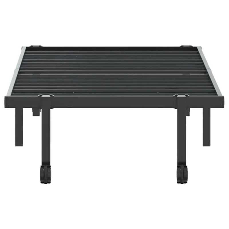 Lovos rėmas be čiužinio Sulankstomas juodas 80x200 cm Plienas