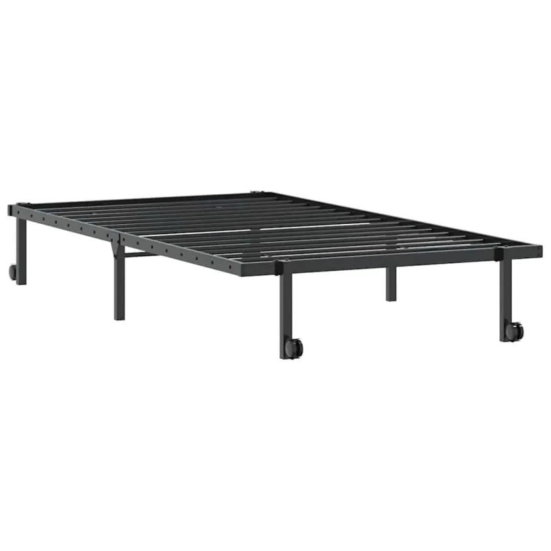 Lovos rėmas be čiužinio Sulankstomas juodas 100x200 cm Plienas