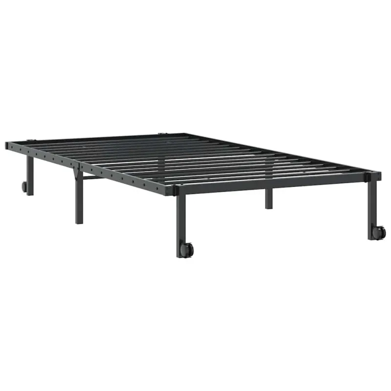 Lovos rėmas be čiužinio Sulankstomas juodas 107x203 cm Plienas
