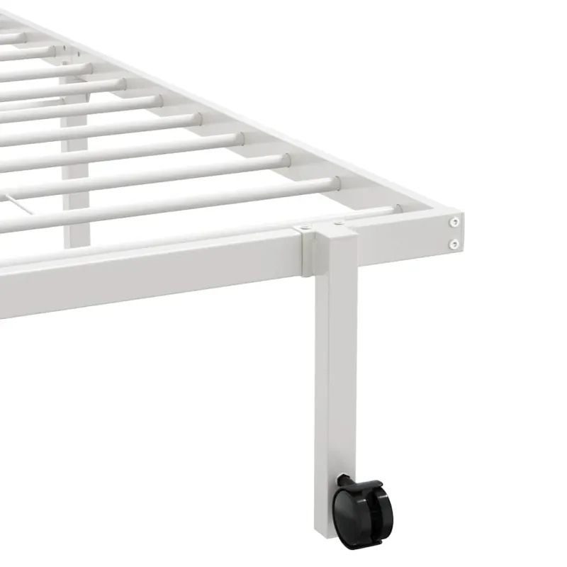 lovos rėmas be čiužinio Sulankstomas baltas 90x200 cm plienas