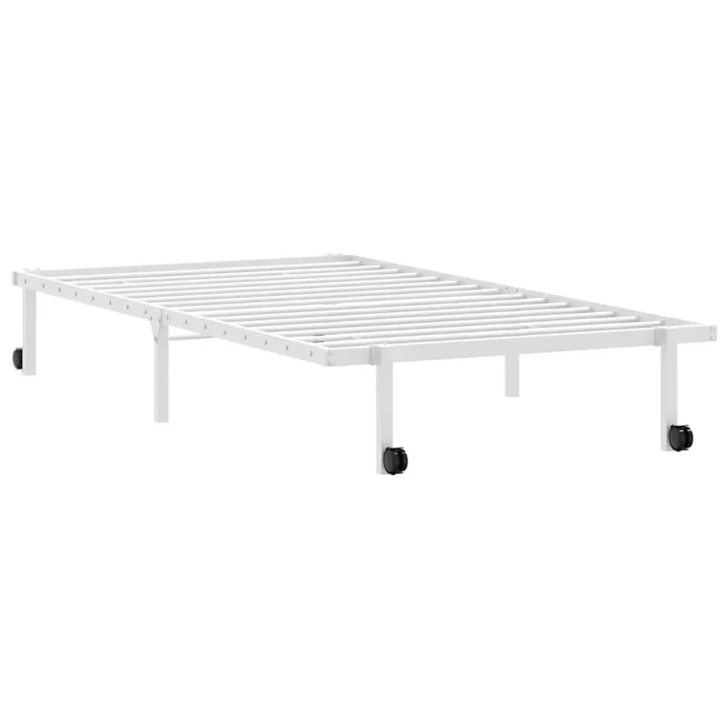 Lovos rėmas be čiužinio Sulankstomas baltas 100x190 cm Plienas