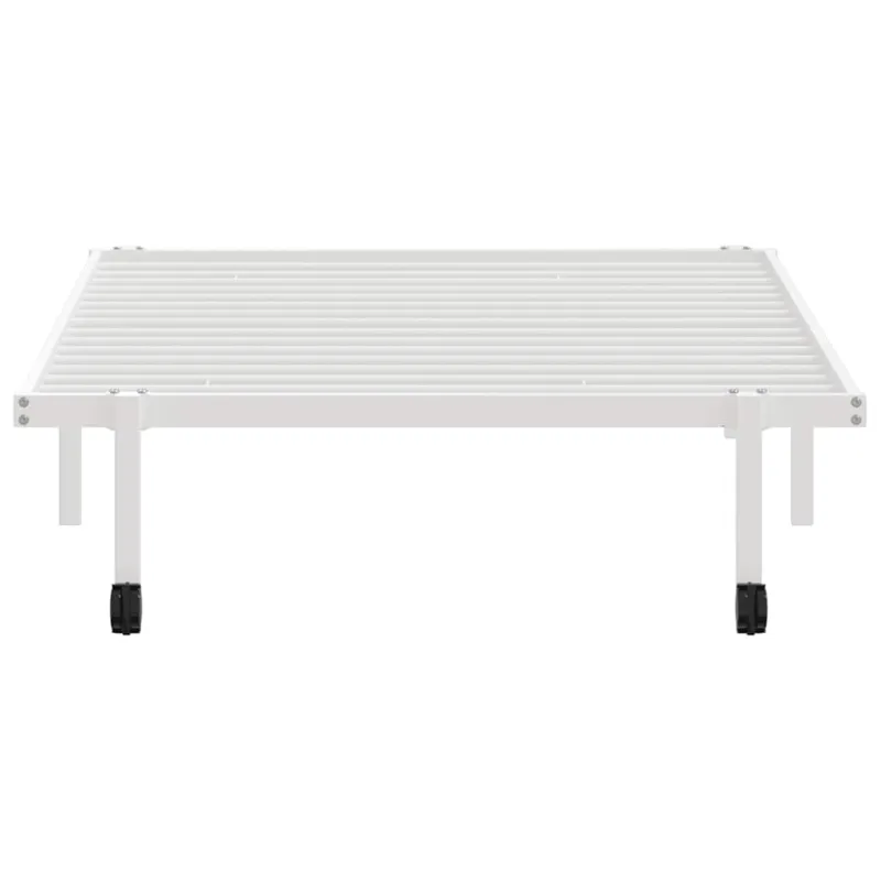 Lovos rėmas be čiužinio Sulankstomas baltas 100x190 cm Plienas