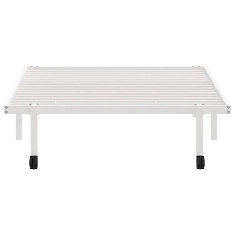 Lovos rėmas be čiužinio Sulankstomas baltas 100x200 cm Plienas
