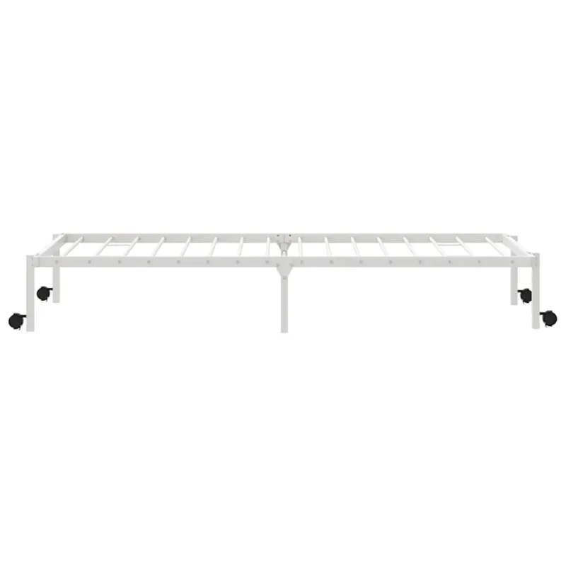Lovos rėmas be čiužinio Sulankstomas baltas 100x200 cm Plienas
