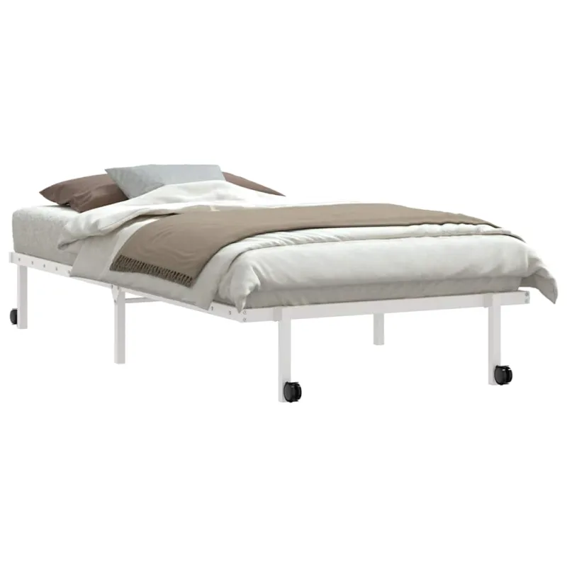 Lovos rėmas be čiužinio Sulankstomas baltas 107x203 cm Plienas