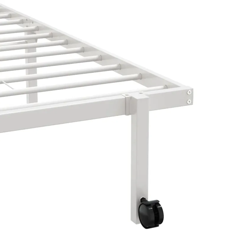 Lovos rėmas be čiužinio Sulankstomas baltas 107x203 cm Plienas