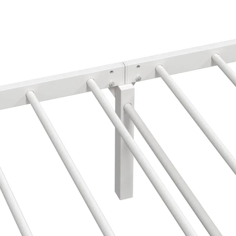 Lovos rėmas be čiužinio Sulankstomas baltas 107x203 cm Plienas