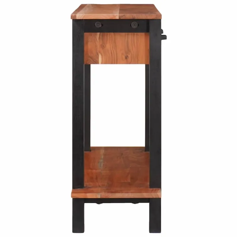Konsolinis stalas su stalčių Ruda ir juoda 110 x 30 x 75 cm