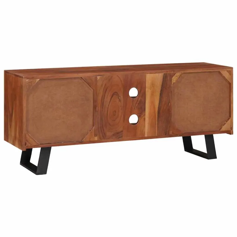 Televizoriaus spintelė su lentyna honey brown 112 x 30 x 48 cm